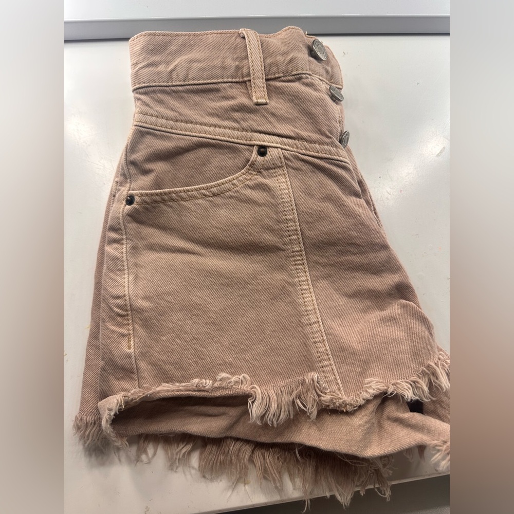 PacSun Light Brown Vintage High-Waisted Jean Shorts